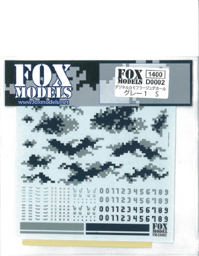Decals Camouflage Gray Fm-d0002 pour masquer les défauts peinture robot 1 S