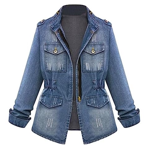 LZPCarra Women's Fitted Denim Jacket for All Seasons Cover