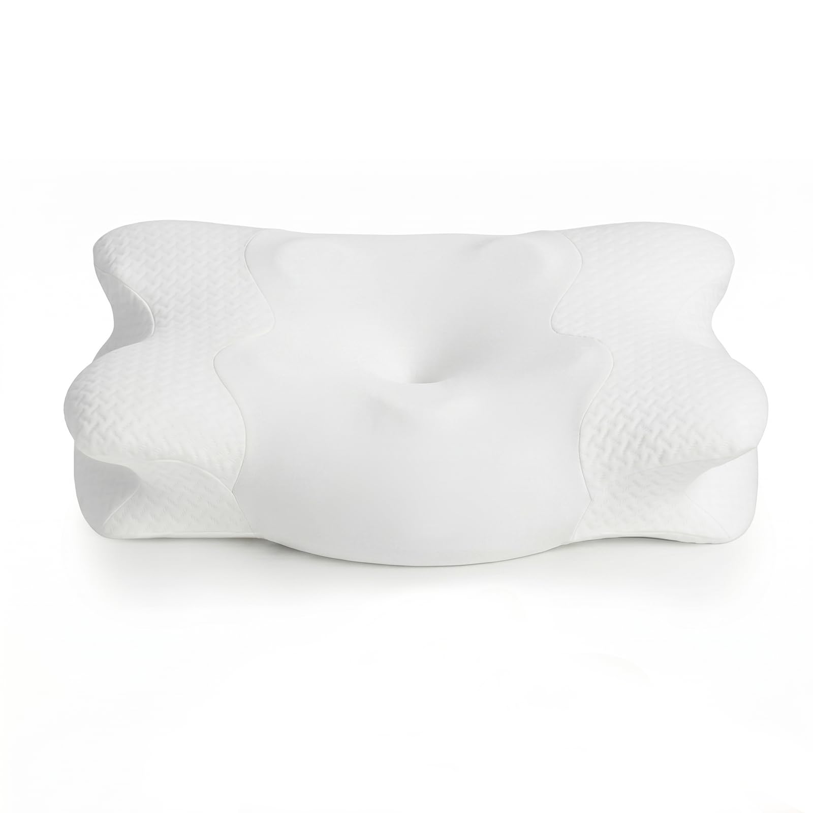 Oreiller cervical COSYLAND ergonomique papillon anti-ronflement blanc