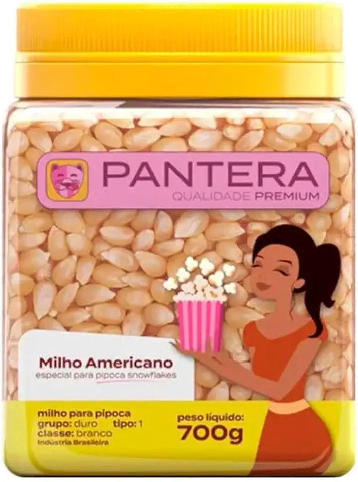 Milho Americano Para Pipoca Pantera 700g
