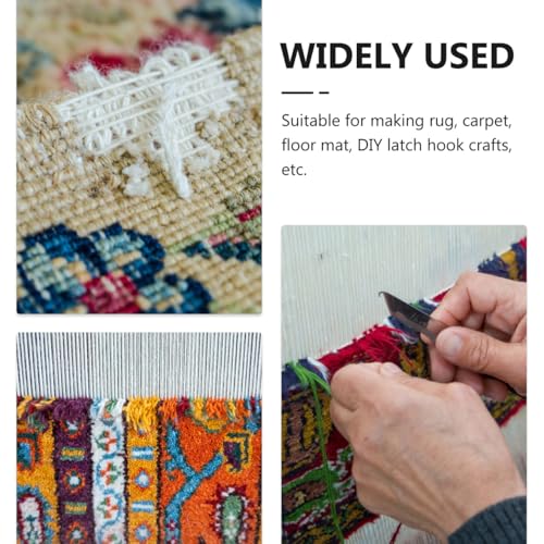 Image of SEWACC 1pc Crochet mesh Fabric Hook Rug mesh Rug Making Blank Weaving Tapestry hooking Canvas Blank Floor Knit Fabric Tapestry DIY Cloth Carpet Locker