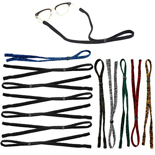 GCOA 12 stks Anti-Skid Bril Ketting | Bril Strap | Retainer, Retainer Bril Houder Universele Fit Touw Sport Unisex Zonnebril Strap Brillen Kettingen Lanyard