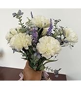 Leftover Faux Flowers in vase,Fake Flowers with Vase, Artificial Silk Roses in Vase,