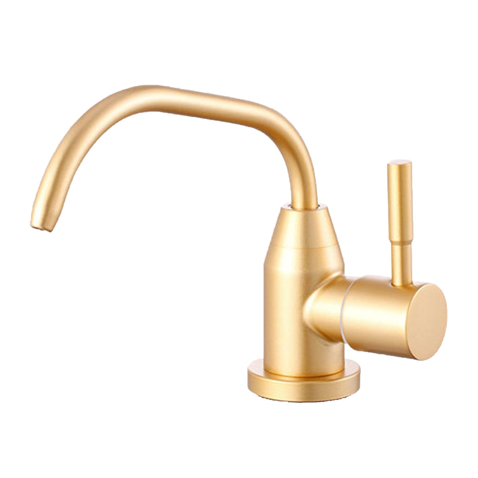 Rubinetto del Filtro dell'Acqua Senza Piombo Rubinetto Depuratore Acqua Rubinetto Cucina Ruotare a 360° In Acciaio Inossidabile 1/4 ",Oro