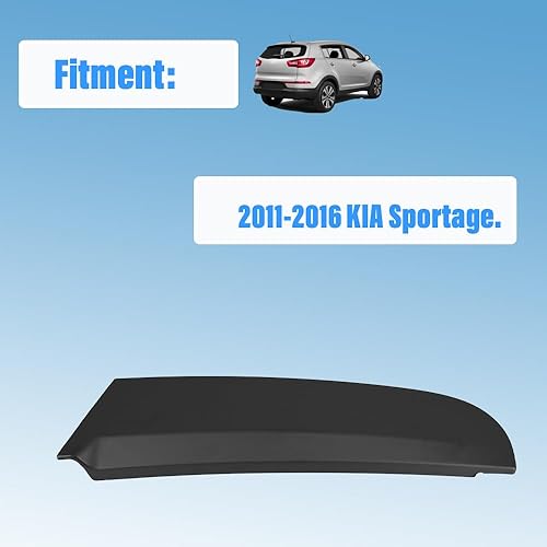 Miniatura 9 de Moldeo de embellecimiento de pilar C para puerta trasera izquierda para KIA Sportage 2011-2016 reemplaza 83270-3W000 (negro trasero izquierdo)