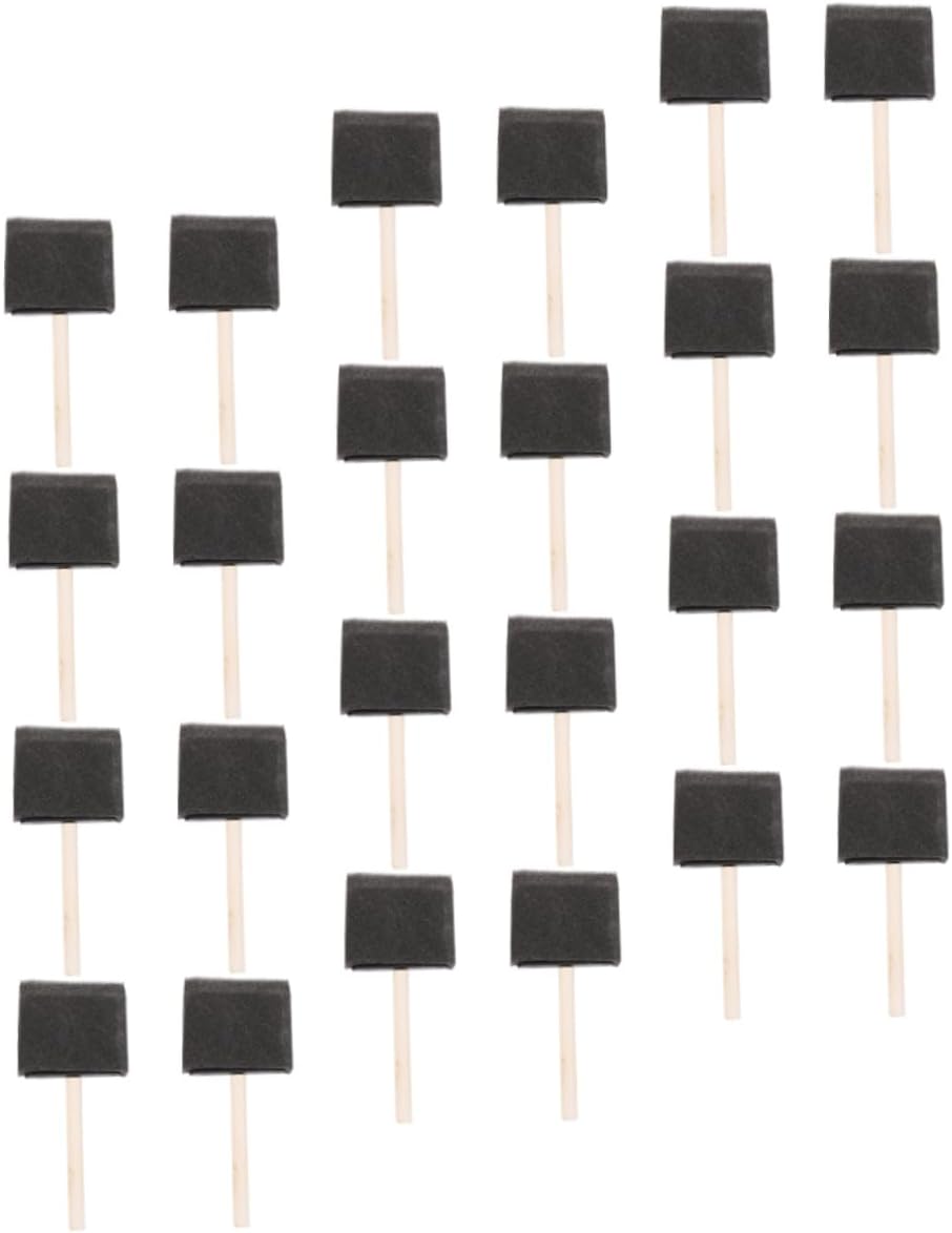24pcs Reusable Sponge Painting Tools Handles for Boys and Girls Art Projects for Schools and Parties Ergonomic Design for Comfort and Control
