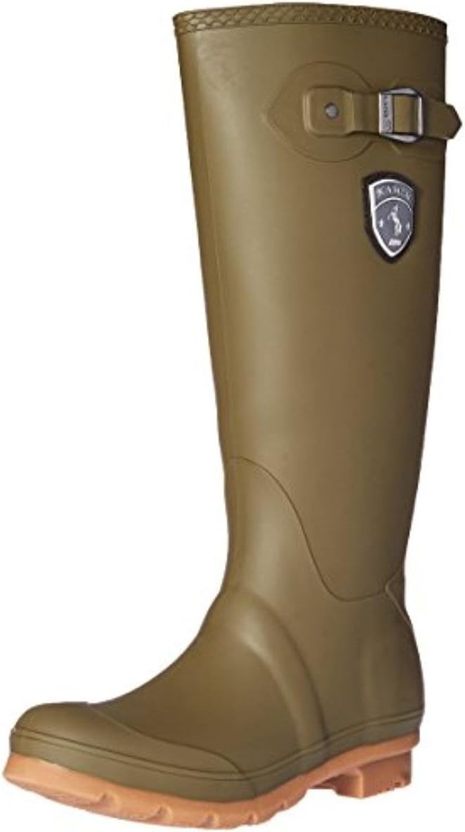Kamik Women's Waterproof Jennifer Rain Boot 9 Medium US Olive/Gum