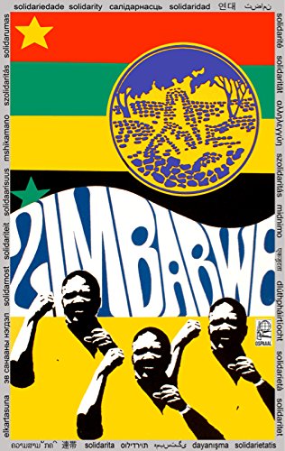 18"x24" Political Poster.World Solidarity with ZIMBABWE.Africa.Long Live FReedom