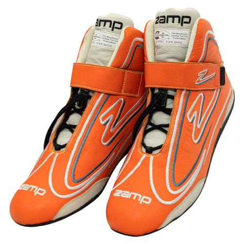 Zamp ZR-50 SFI 3.3/5 Race Shoe Neon ORG Size 12
