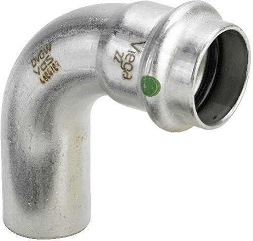 Preisvergleich Produktbild Sanpress Inox Bogen, 15 mm, 90 Grad, I X A, Edelstahl