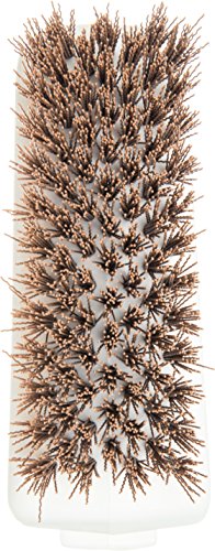 Image of SPARTA 4002425 Ergonomic Iron-Shaped Handle Scrub Brush, 6 inch, Tan /White