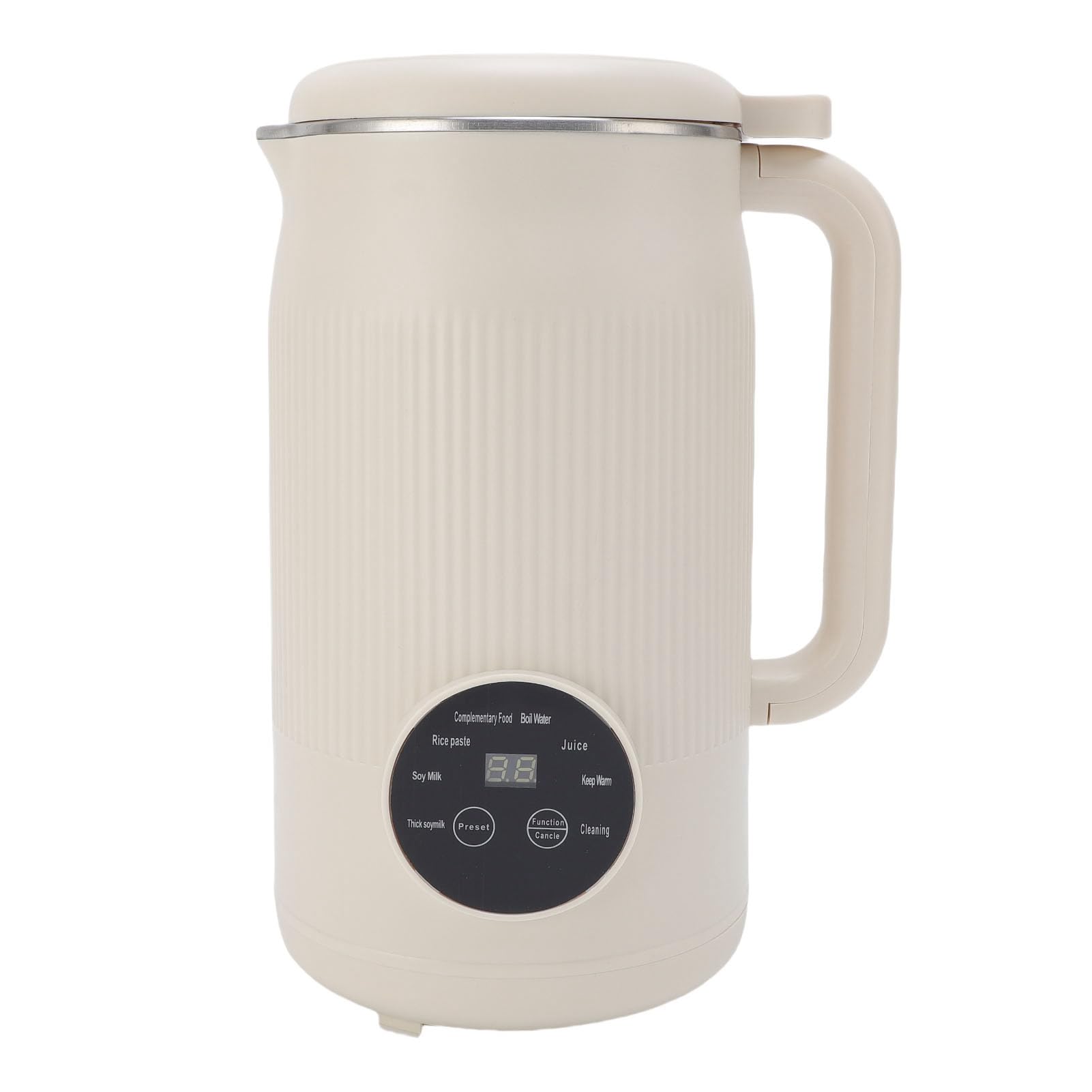 Soy Milk Machine, 1200ml Juice Blender, Timer, Auto Self, Keep Warm, Boil Water, for Oat Almond, Non Dairy Beverages, Toddler Food (US Plug)