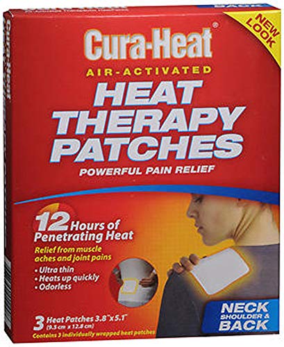 Cura-Heat Heat Therapy Patches for Neck Shoulder & Back - 3 ct, Pack of 2
