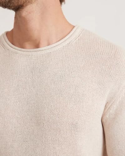 Men's Sweater Crewneck Long Sleeve Loose Fit Solid Sweaters Business Casual Pullover Tops4