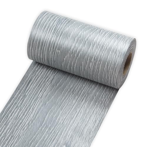 Image of Self Adhesive Wood Grain Tape for Mirrors, 4 inch X 32 ft Decorative Duct Tape Gray Wood Grain Repair Patch for Tables, Floor, Bathroom, Cabinets, Handicraft DIY