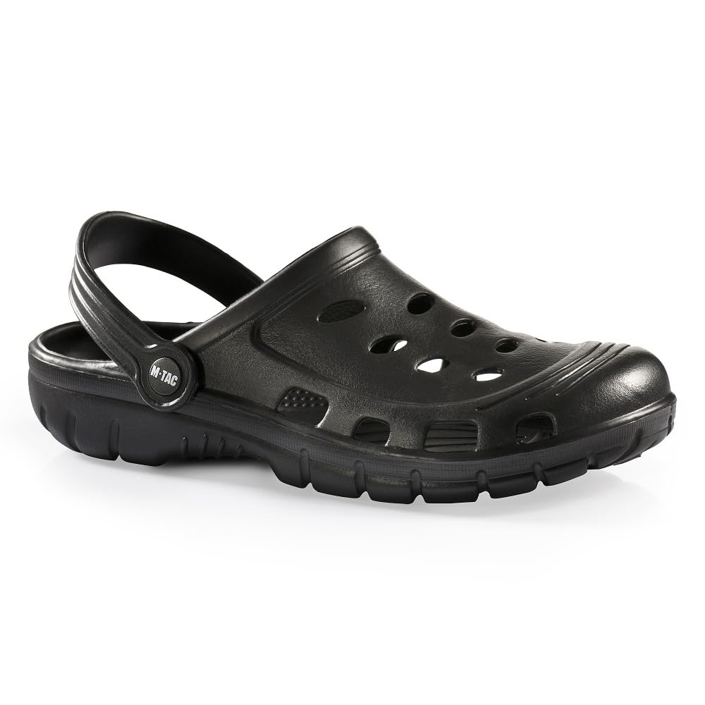 M-Tac Hausschuhe EVA Clogs Hausschuhe Gartenschuhe (Black, Unijne rozmiary obuwia, Dla dorosłych, Dla meżczyzn, Tabela rozmiarów, Średnia, 46)