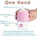 PopYum 5 oz Pink Anti-Colic Formula Making/Mixing/Dispenser Baby Bottles, 3-Pack with #1 Slow Flow Nipples, 150 ml, BPA-Free, Natural Latch