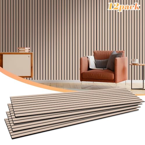 NZQXJXZ Paquete de 12 Paneles Acústicos de Pared Grandes, Paneles Acústicos Insonorizados Autoadhesivos para Pared, 40 x 30 x 1 cm, Tratamiento Acústico para Estudio de Grabación de Oficina en Casa