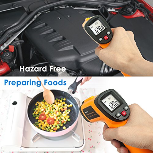 Helect (Not For Human) Infrared Thermometer, Non-Contact Digital Laser Temperature Gun -58°F To 1022°F (-50°C To 550°C) With Lcd Display #TOP5