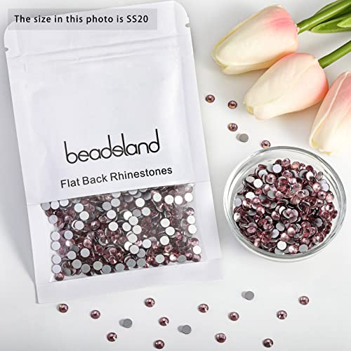 Image of Beadsland Flat Back Crystal Rhinestones,Light Purple, SS20, 1440pcs