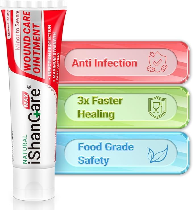 iShanCare® Wound Care Ointment - First Aid Ointment, 3X Faster Healing ...