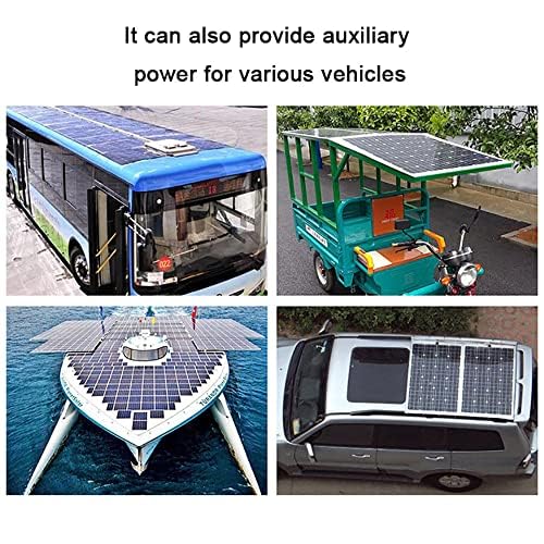 Pannello solare monocristallino, ad alta efficienza, 18 V, 300 W a 600 W, per superfici irregolari, ideale per casa, esterni, auto, camper, barca