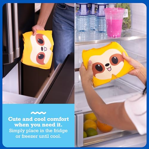 Image of Happy Helpers Sloth Cooling Headache Cap by Relatable, Perfect for Soothing Support During Headaches, Hangovers, Post Workout Recovery, Stress Support and Cooling Support, Includes 1 Cooling Cap