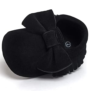 LIVEBOX Infant Baby Girls and Boys Premium Soft Sole Moccasins Tassels Prewalker Anti-Slip Toddler Shoes