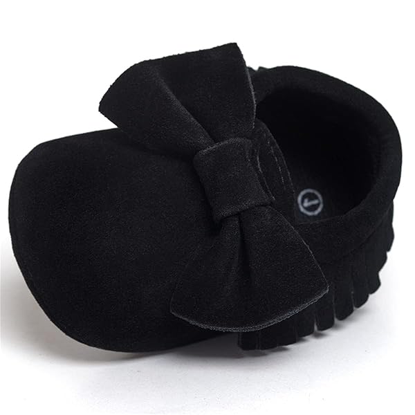 LIVEBOX Infant Baby Girls and Boys Premium Soft Sole Moccasins Tassels Prewalker Anti-Slip Toddler Shoes