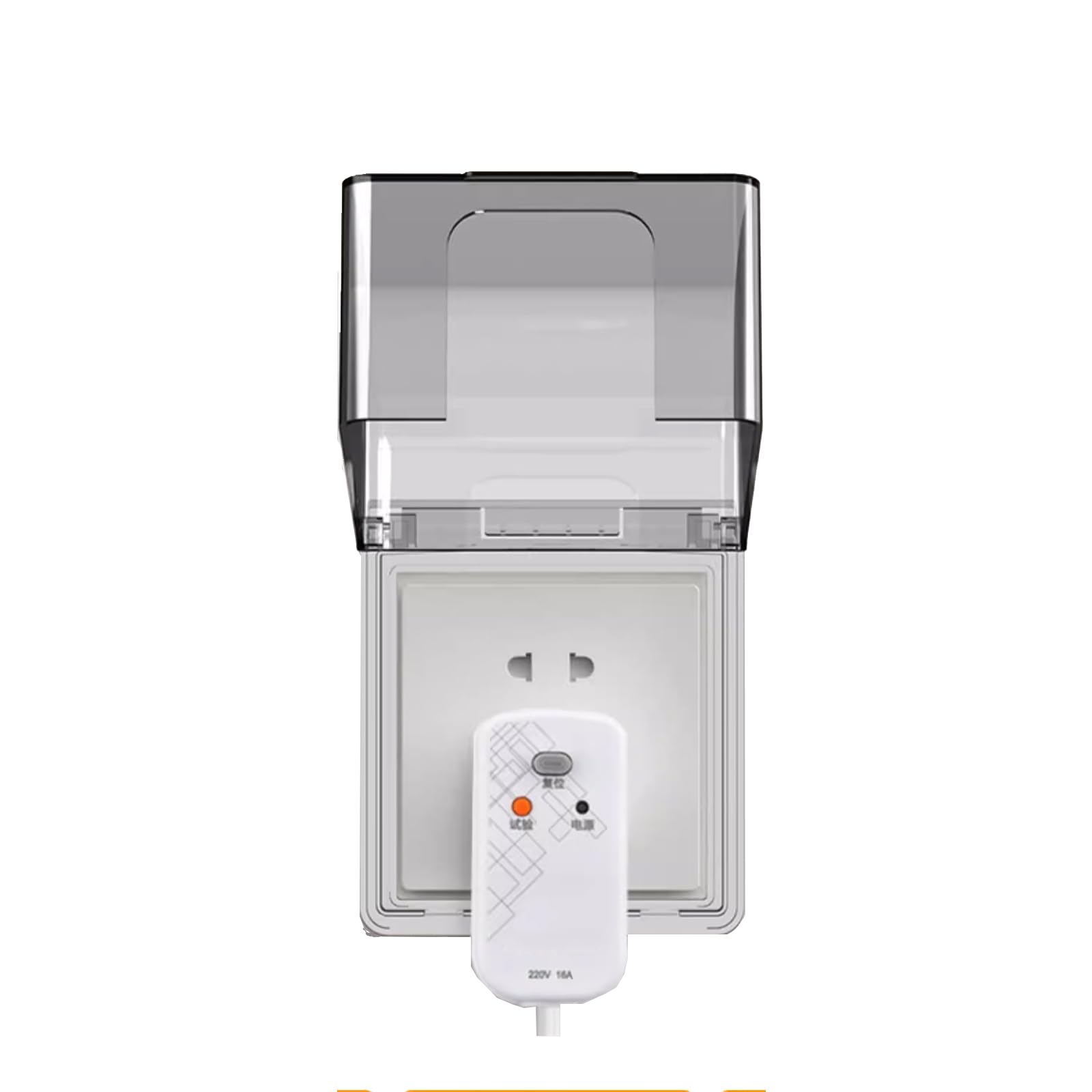 Switch Plug Waterproof Box, Waterproof Socket Box, Socket Box, Suitable for Bathroom Sockets to Prevent Splash into the Socket (Black) - Image 2