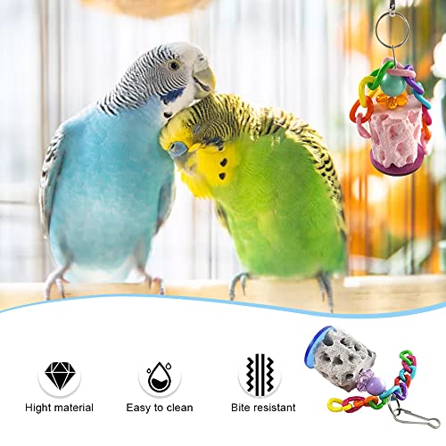YongXiangPeng Parrot Chew Toy,Bird Chewing Toy Cockatiel Tear Toys Bird Beak Grinding Stone,Grinding Treat for Budgies Parakeet Cockatiel Conure Hamster (Random Color) - Image 4