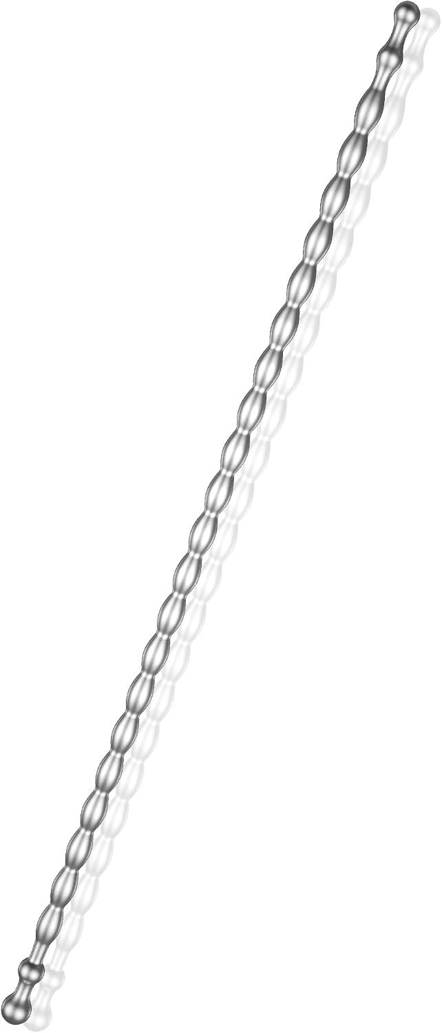 10.62 Inch Urethral Sounds – Long Stainless Steel Bumpy Penis Plug Urethral Dilator for Deep Play– Double Ended Masturbation Rod for Men