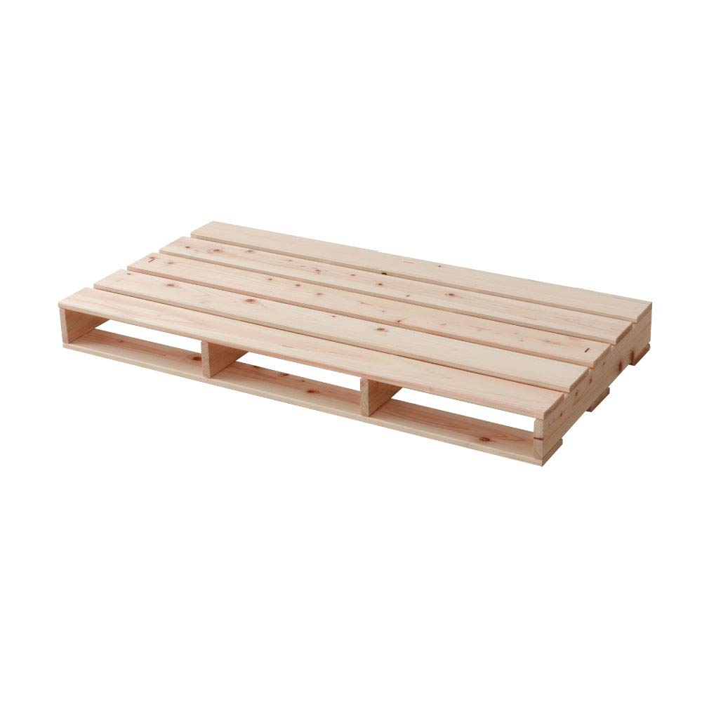 Amazon.co.jp: パレットベッド 98×50cmサイズ 単品販売 国産桧すのこ