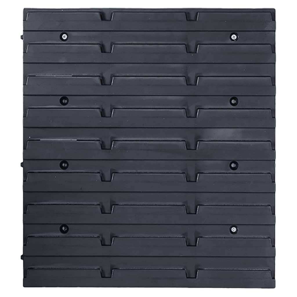 Genérico Kit de Cajas de almacenaje 103 pzas Paneles de Pared Rojo/Negro,Bricolaje,Accesorios de Bricolaje,Organización y Almacenamiento de Herramientas,Armarios para herramientas-150813