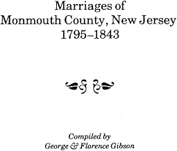 Marriages of Monmouth County, New Jersey, 1795-1843