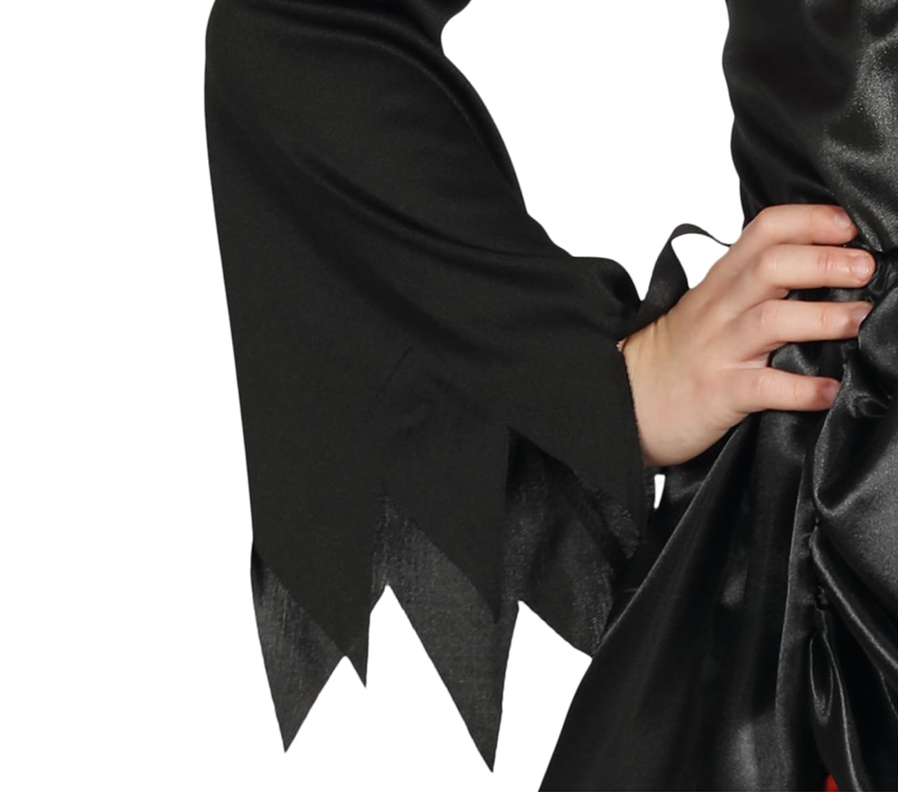 Vampirin Kostüm Für Mädchen Größe 10-12 Jahre – Inkl. Kleid & Halskragen, 100% Polyester