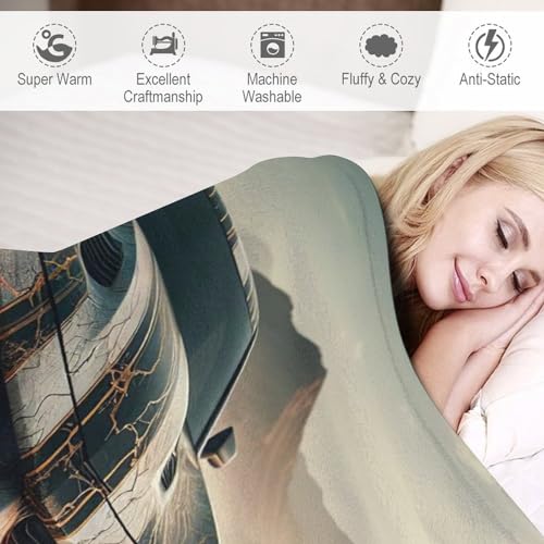 Couverture voiture de sport douce pour voyager confortablement
