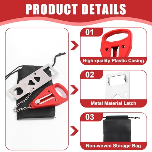 Portable Door Lock for Hotel Travel Safety Stainless Steel Travel Security Device, Extra Safety Tool, Portable Hotel Security for Home Apartment Dorm Bedroom, Door Stop Safety Tool - Image 5