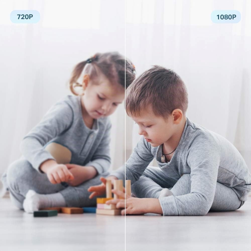 Tapo 1080P Camera Interieur WiFi 360° Connectée Smartphone,C200