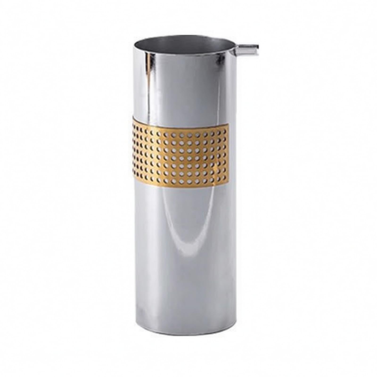 Contenedor corativo Semiartesanal Metal Reflectante Recipiente Almacenaje Objetos Pequeños Práctico para Escritorio, Estantería
