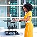 Stand Steady X-Elite Pro, Ergonomic Adjustable Height Standing Desk Converter for Home or Office, Easy Lift Sit to Stand Laptop Desk Riser for Laptop and Computer Monitor (Black, 28in x 20in)