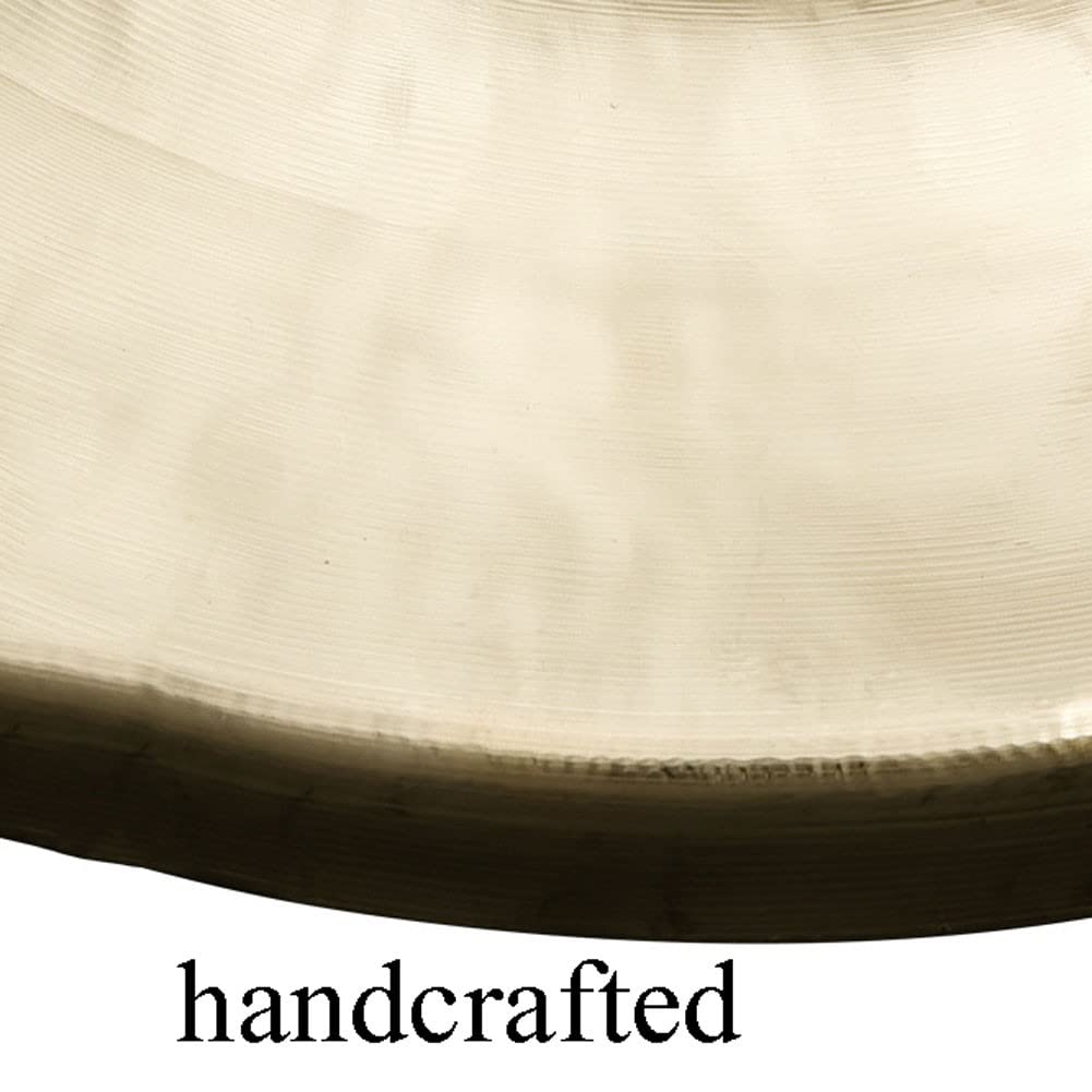 Gong traditionnel chinois en laiton Instrument, Gong à main en cuivre avec maillet, percussion Feng Shui chinoise, 28,5-30 cm(28.5cm)