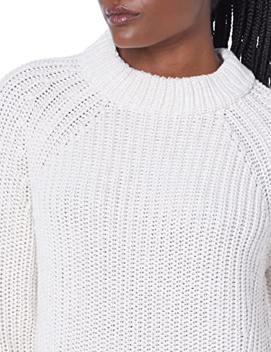 Goodthreads Women's Relaxed-Fit Cotton Shaker Stitch Mock Neck Sweater3