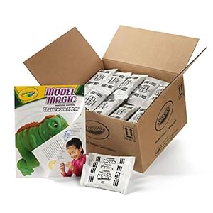 Crayola Model Magic – White (75ct), 1oz Modeling Clay Alternative, Molding Air Dry Clay for Kids, Bulk Classroom Arts & Crafts Supplies for Teachers