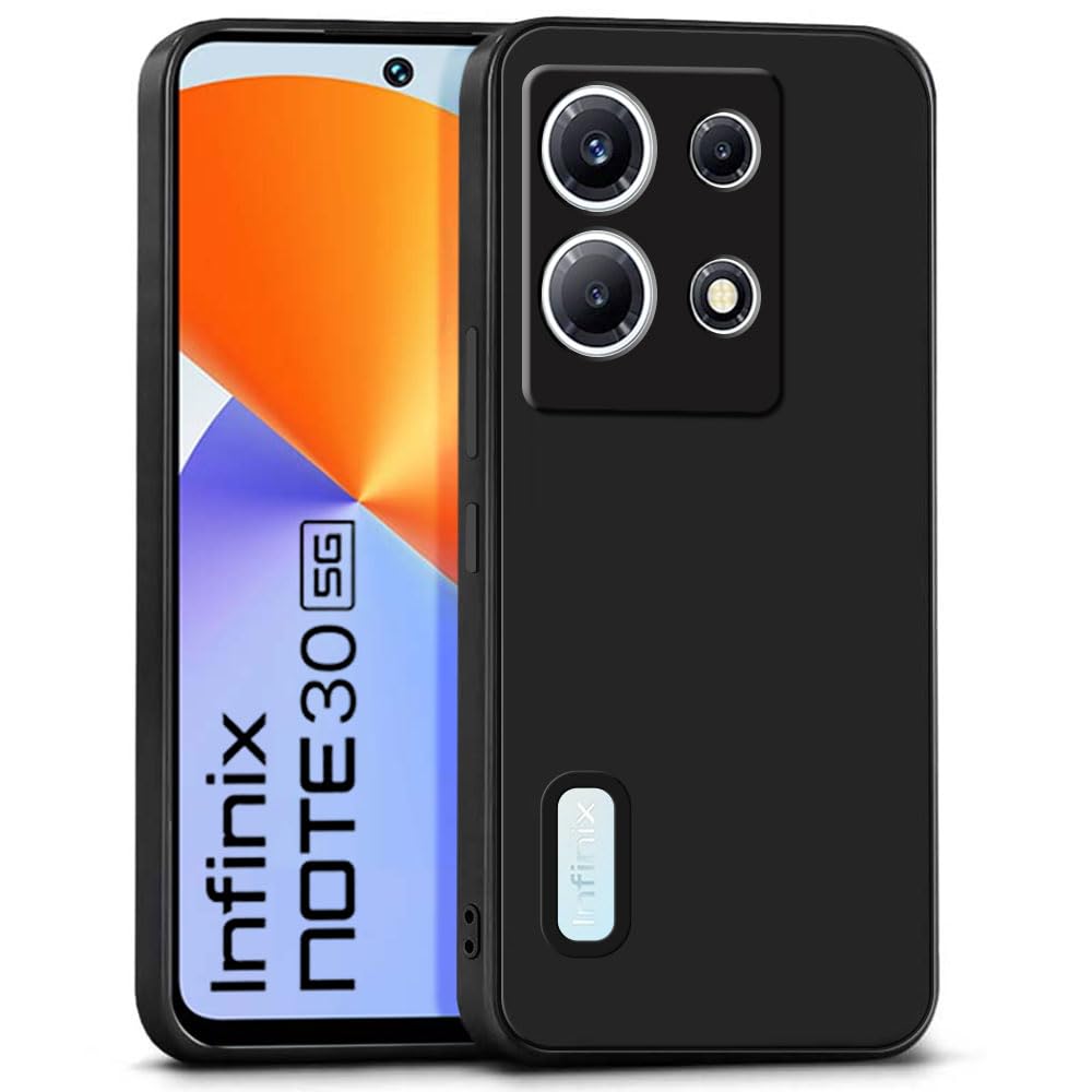 WOW IMAGINE Slim Ultra Soft Rubberised Back Cover for Infinix Note 30 5G | Inner Velvet Fabric Lining | Matte Silicone Flexible Camera Protection Back Case - Black (B0C9MVZ5SG) Amazon Price History, Amazon Price Tracker