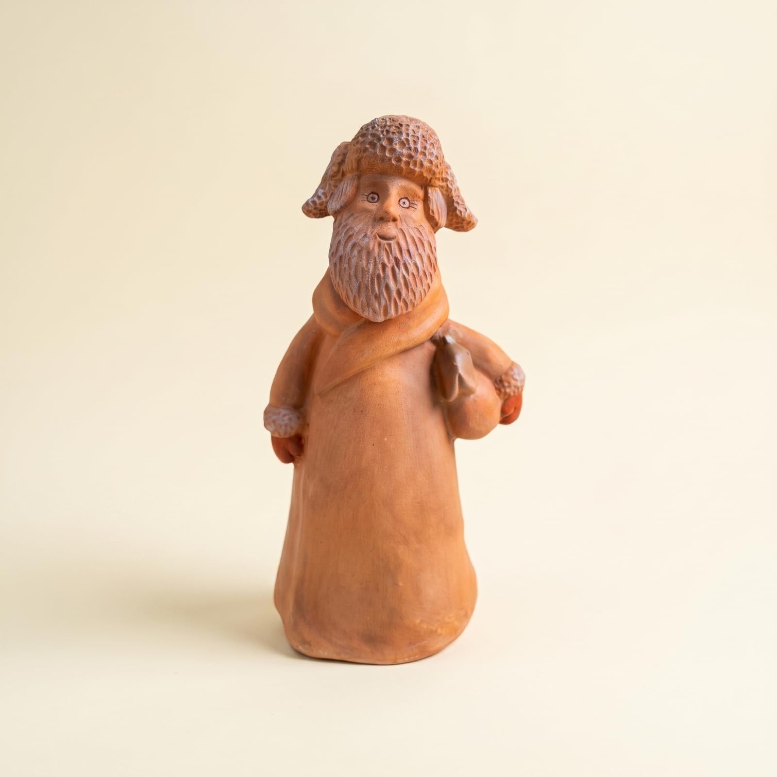 Gartenfigur aus Magnesiumoxid dekorativ Gartenstatue mit Terrakottafarben-Finish witterungsbeständig Gartenfigur für Sammler