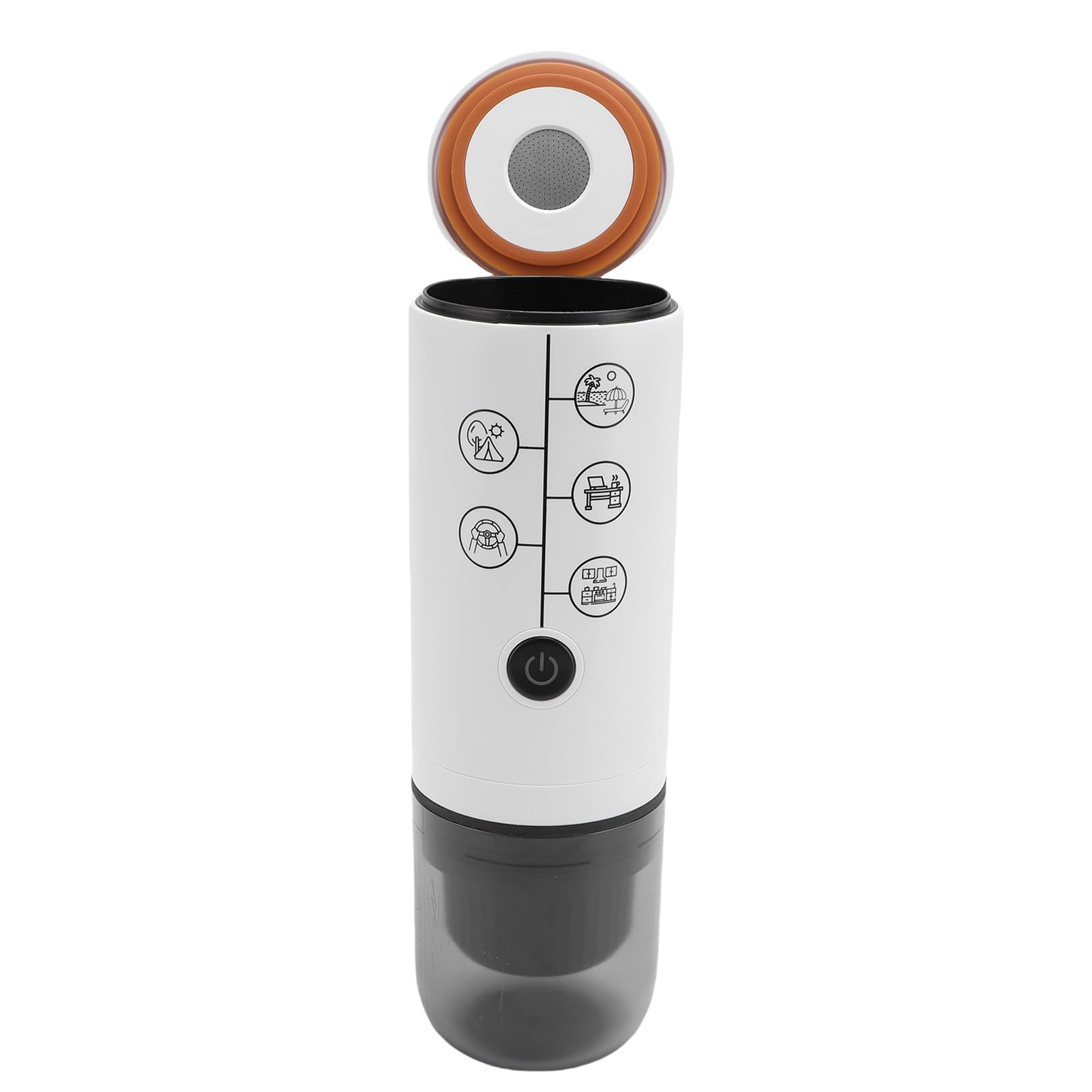 Haofy Portátil 17 Bares con Presión Alta para Extracción Óptima de Sabor, Compatible con Café Molido y Cápsulas NS, Inalámbrica para Viajes, Senderismo, Oficina, Hogar