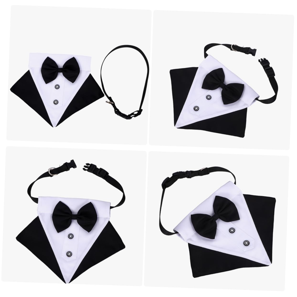 Toddmomy 3ensembles Bandana Triangulaire pour Chien avec Nœud Décoratif Écharpe De pour Animaux De Compagnie pour Sorties Photos