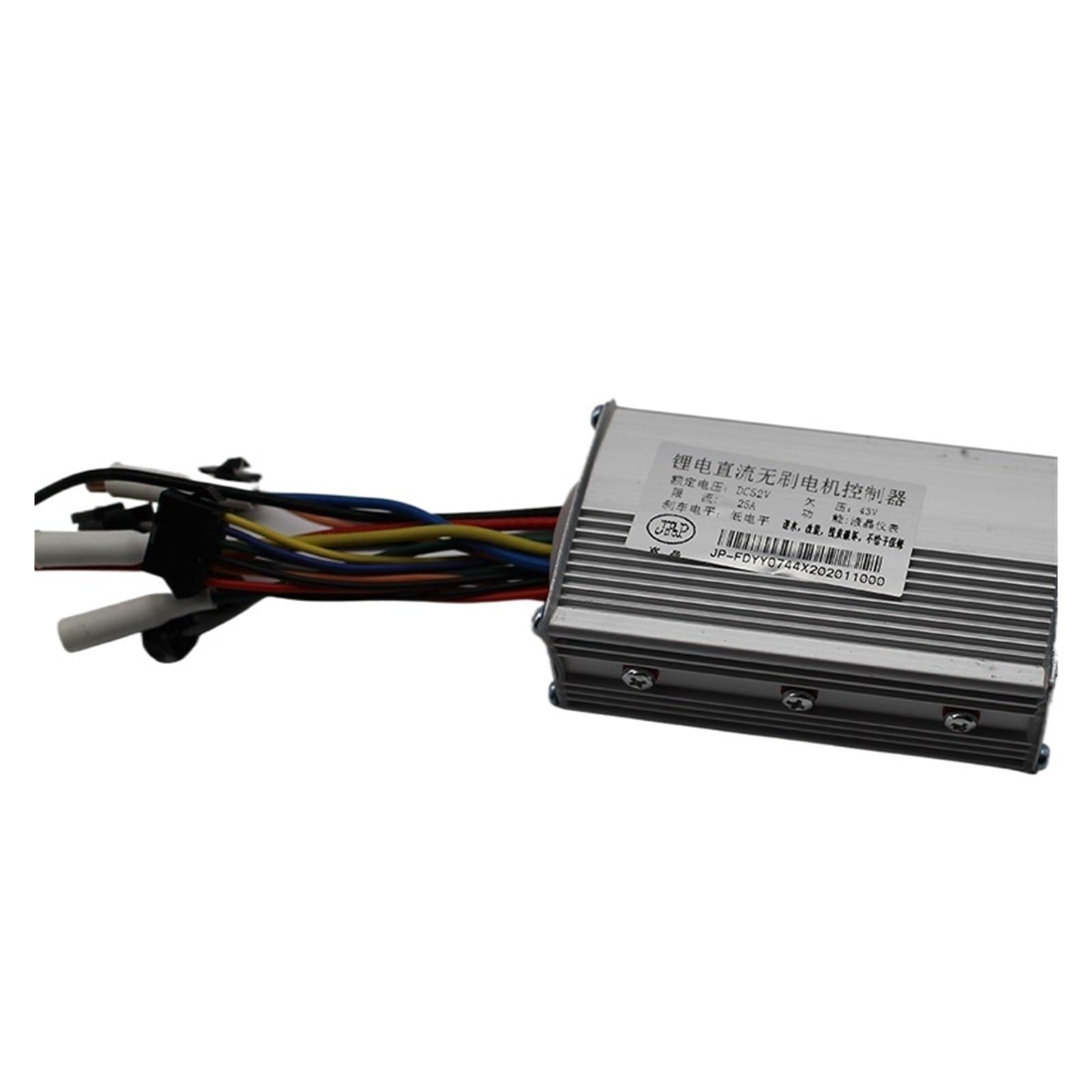 Yurefax For FengQi Electric Scooter Controller Box Motor Brushless, for J&P, for 36V/48V/52V/60V Controller with LCD Display Panel E-Bike Scooter Digital Display(52V 25A No Hall)