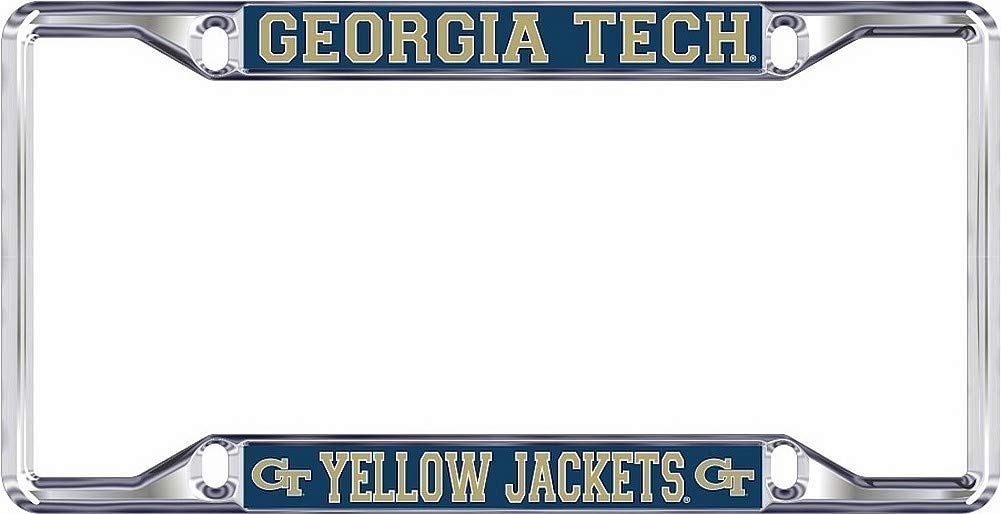 NCAA License Plate Frame Silver